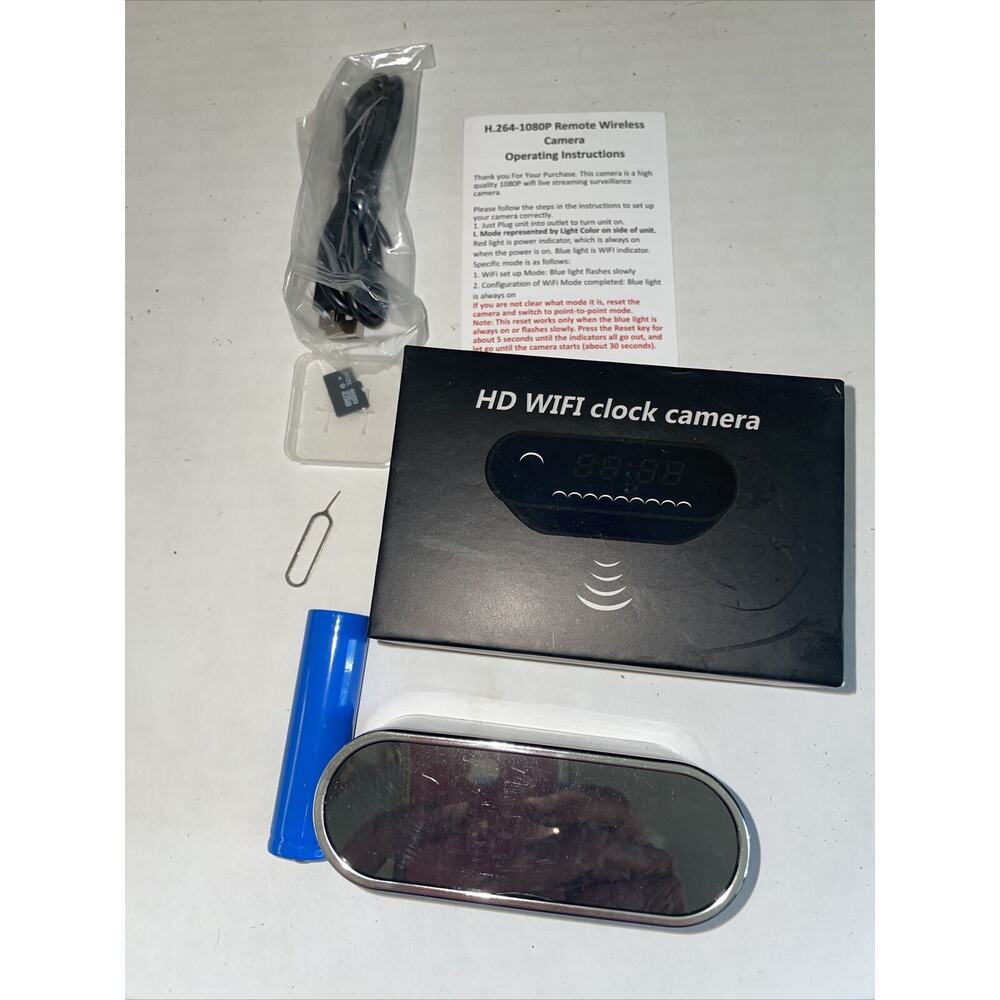 Hd 264–10 80 P remote wireless cameraWi-Fi Clock Camera Remote Wireless Camera